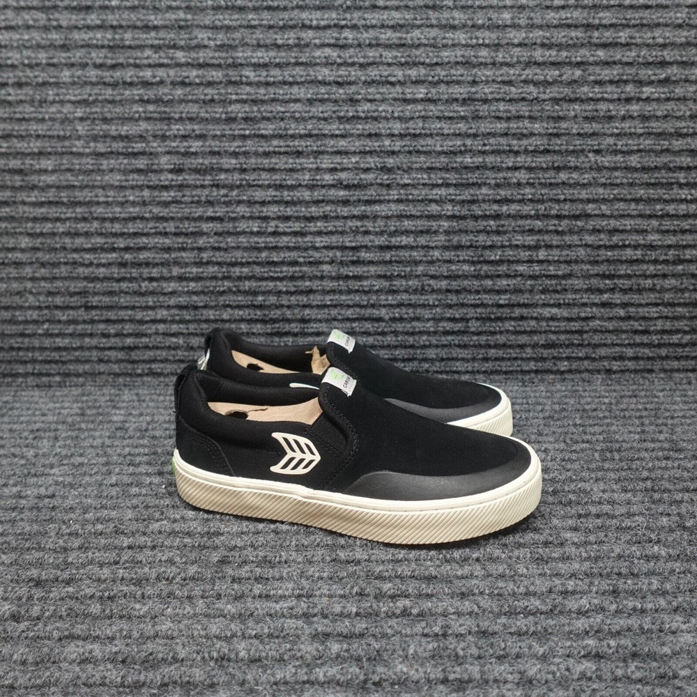 Cariuma Shoes Womens 6.5 Black Slip On Suede Skate Pro Youth Boys 5